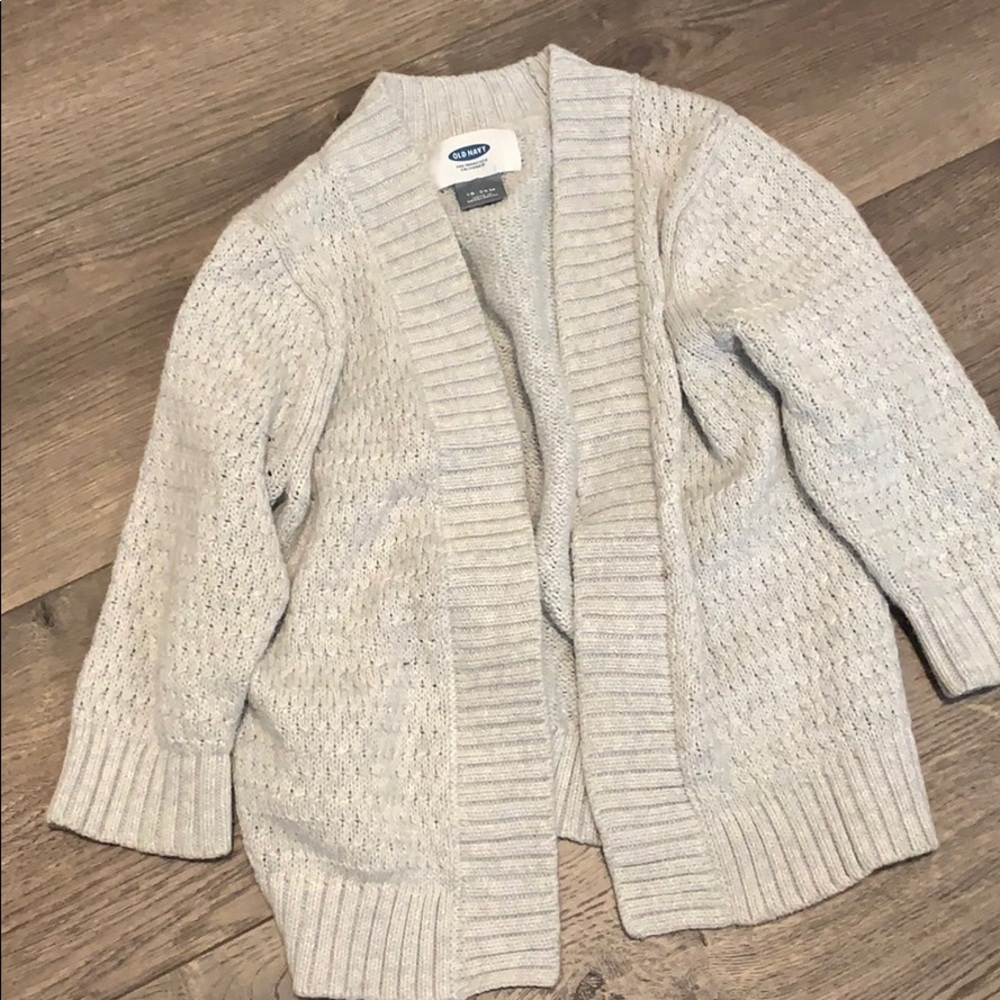 Grey baby girls cardigan size 18-24 months!